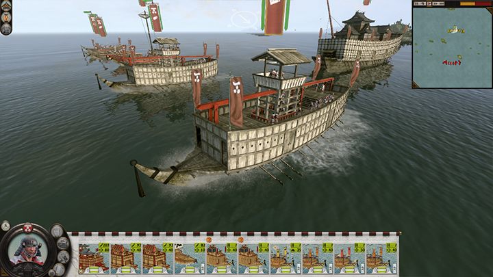 Większość okrętów w Shogunie porusza się za pomocą wioseł. - Bitwy morskie w Total War SHOGUN 2 | Bitwy - Total War: SHOGUN 2 - poradnik do gry