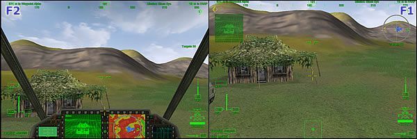 Trochę lepszy jest widok z wnętrza maszyny (F2) - Poradnik do gry - Podstawy - Podstawy pilotażu | Comanche 4 - Comanche 4 - poradnik do gry