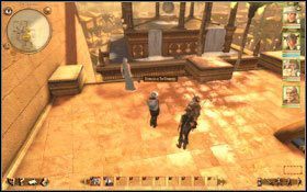 Po drugiej stronie placu znajdziesz wspomnianą Biundralę (M4, 9) #1, której przekaż zwój - 3. Ulecz kaplicę Nurti | Zadania główne | Drakensang Phileassons Secret - Drakensang: Phileassons Secret - poradnik do gry