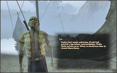 Wróć się na statek (M2, 1) i udaj z powrotem do Nadoretu, gdzie rozmówisz się po raz kolejny z Ynu (M1, 5) - 5. Inna droga do Phileassona | Zadania główne | Drakensang Phileassons Secret - Drakensang: Phileassons Secret - poradnik do gry