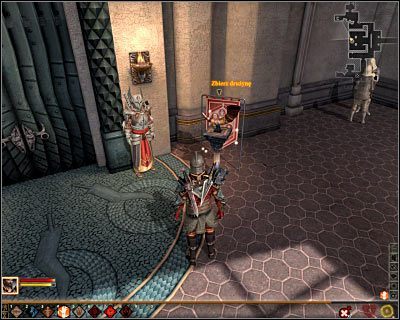 Przykładowy punkt wyboru składu drużyny usytuowany w twierdzy wicehrabiego Dumara - Lista towarzyszy (1) w Dragon Age II | Drużyna - Dragon Age II - poradnik do gry