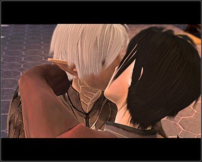 Jeżeli nie rozwinąłeś jeszcze relacji z Fenrisem do poziomu co najmniej 50% przyjaźni lub rywalizacji, to elf wyjdzie najprawdopodobniej z posiadłości - Romanse (2) w Dragon Age II | Drużyna - Dragon Age II - poradnik do gry