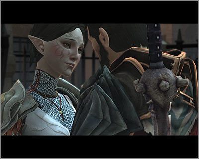 W III akcie gry Merrill powinna być już lokatorem w posiadłości Hawkeów i możesz wykonać króciutki quest związany z odbyciem z nią krótkiej rozmowy w tym miejscu - Romanse (3) w Dragon Age II | Drużyna - Dragon Age II - poradnik do gry