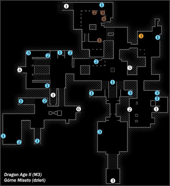 Typ lokacji: otwarta - M3- Górne Miasto (dzień) | Mapy świata w Dragon Age II - Dragon Age II - poradnik do gry
