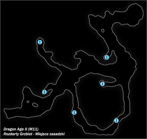 Typ lokacji: zamknięta - M9; M10; M11- Twierdza wicehrabiego i Rozdarty Grzbiet - Miejsce zasadzki | Mapy świata - Dragon Age II - poradnik do gry