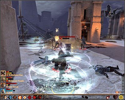 Jeżeli zdecydujesz się na przemierzanie ulic Doków nocą, to musisz się liczyć z tym, że w niektórych miejscach będziesz atakowany przez dość liczne grupy łowców niewolników - M19; M20- Doki (dzień i noc) | Mapy świata w Dragon Age II - Dragon Age II - poradnik do gry