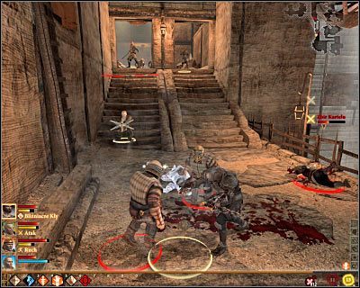 W przeciwieństwie do Górnego Miasta, Dolnego Miasta oraz Doków, gdzie bandyci pojawiali się jedynie po zmroku, w trakcie eksploracji Mrokowiska możesz na nich wpadać niezależnie od pory dnia - M23- Mrokowisko | Mapy świata w Dragon Age II - Dragon Age II - poradnik do gry