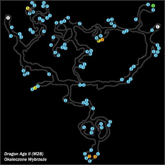 Typ lokacji: otwarta - M28; M29- Okaleczone Wybrzeże i Opuszczone ruiny | Mapy świata w Dragon Age II - Dragon Age II - poradnik do gry