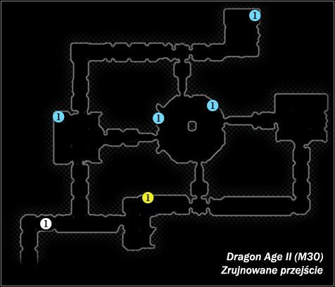 Typ lokacji: zamknięta - M30; M31- Zrujnowane przejście i Kościany Szyb | Mapy świata w Dragon Age II - Dragon Age II - poradnik do gry