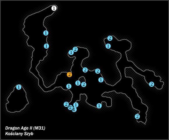 Typ lokacji: otwarta - M30; M31- Zrujnowane przejście i Kościany Szyb | Mapy świata w Dragon Age II - Dragon Age II - poradnik do gry