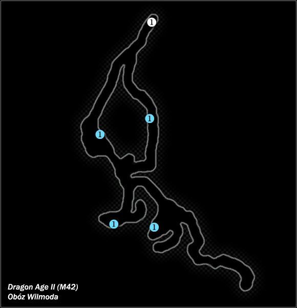 Typ lokacji: zamknięta - M42; M43- Obóz Wilmoda i Sanktuarium | Mapy świata w Dragon Age II - Dragon Age II - poradnik do gry
