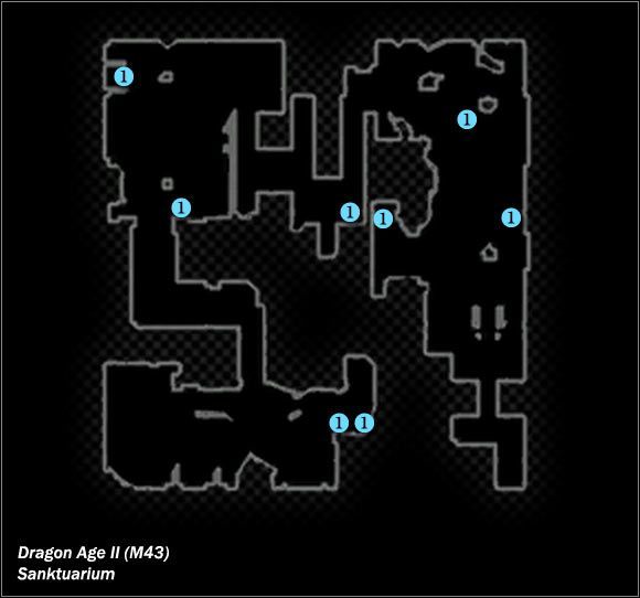 Typ lokacji: zamknięta - M42; M43- Obóz Wilmoda i Sanktuarium | Mapy świata w Dragon Age II - Dragon Age II - poradnik do gry