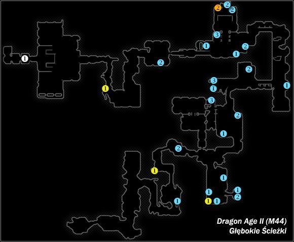 Typ lokacji: zamknięta - M44; M45- Głębokie Ścieżki i Prastare ruiny | Mapy świata w Dragon Age II - Dragon Age II - poradnik do gry