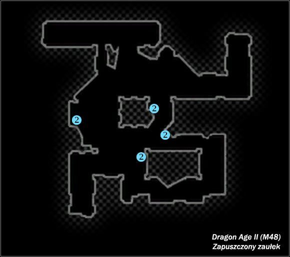 Typ lokacji: zamknięta - M48; M49- Zapuszczony zaułek i Podejrzany dom | Mapy świata w Dragon Age II - Dragon Age II - poradnik do gry