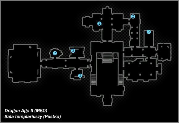 Typ lokacji: zamknięta - M50; M51- Sala templariuszy (Pustka) i Zdewastowany zaułek | Mapy świata - Dragon Age II - poradnik do gry