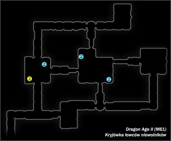 Typ lokacji: zamknięta - M60; M61- Jaskinie więzienne i Kryjówka łowców niewolników | Mapy świata - Dragon Age II - poradnik do gry