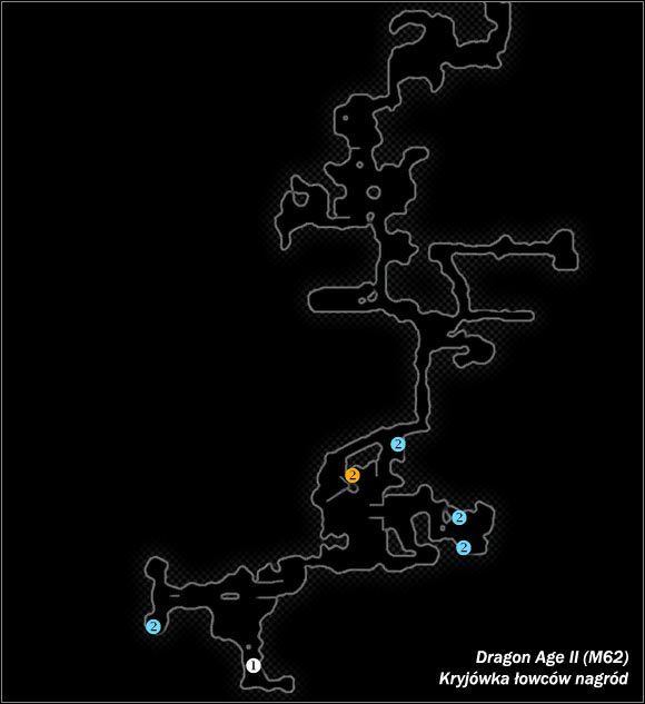 Typ lokacji: zamknięta - M62; M63- Kryjówka łowców nagród i Przejście przemytników | Mapy świata - Dragon Age II - poradnik do gry