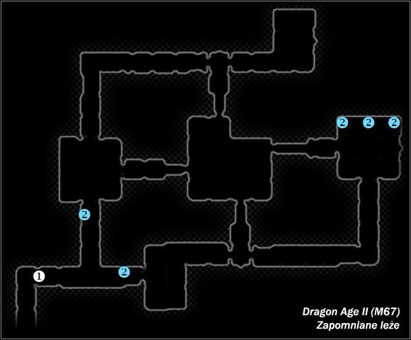 Typ lokacji: zamknięta - M66; M67- Lochy w Katowni i Zapomniane leże | Mapy świata w Dragon Age II - Dragon Age II - poradnik do gry