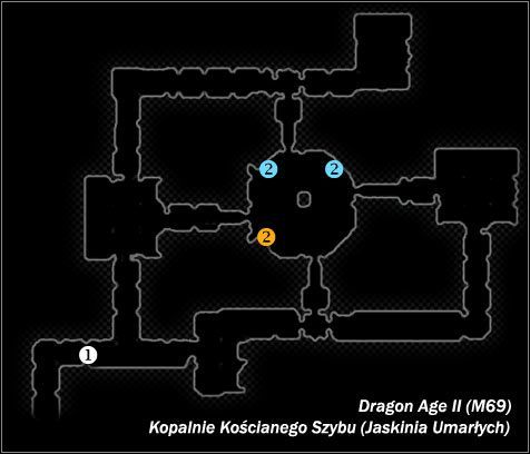 Typ lokacji: zamknięta - M68; M69- Tereny łowne varterrali i Kopalnie Kościanego Szybu (Jaskinia Umarłych) | Mapy świata - Dragon Age II - poradnik do gry