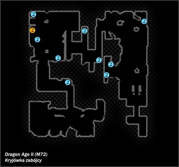 Typ lokacji: zamknięta - M72; M73- Kryjówka zabójcy i Kręta uliczka | Mapy świata w Dragon Age II - Dragon Age II - poradnik do gry