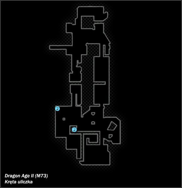 Typ lokacji: zamknięta - M72; M73- Kryjówka zabójcy i Kręta uliczka | Mapy świata w Dragon Age II - Dragon Age II - poradnik do gry