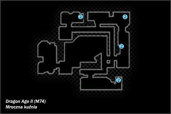 Typ lokacji: zamknięta - M74; M75- Zagubiona kuźnia i Podejrzany dom #2 | Mapy świata w Dragon Age II - Dragon Age II - poradnik do gry