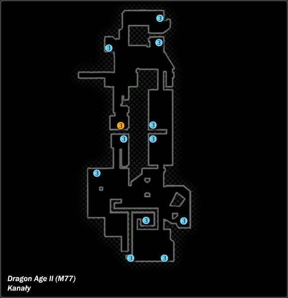 Typ lokacji: zamknięta - M76; M77- Ukryty skład i Kanały | Mapy świata w Dragon Age II - Dragon Age II - poradnik do gry
