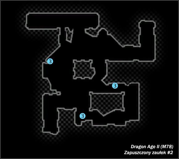 Typ lokacji: zamknięta - M78; M79- Zapuszczony zaułek #2 i Zaniedbany zaułek | Mapy świata - Dragon Age II - poradnik do gry