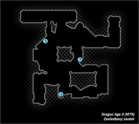 Typ lokacji: zamknięta - M78; M79- Zapuszczony zaułek #2 i Zaniedbany zaułek | Mapy świata - Dragon Age II - poradnik do gry