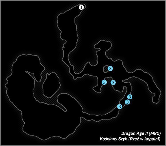 Typ lokacji: otwarta - M80; M81- Kościany Szyb (Rzeź w kopalni) i Kopalnie smoczego kamienia | Mapy świata - Dragon Age II - poradnik do gry