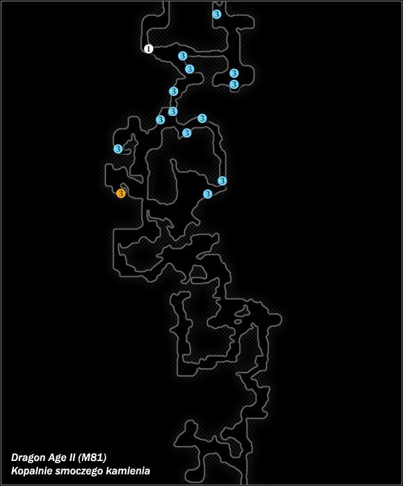 Typ lokacji: zamknięta - M80; M81- Kościany Szyb (Rzeź w kopalni) i Kopalnie smoczego kamienia | Mapy świata - Dragon Age II - poradnik do gry