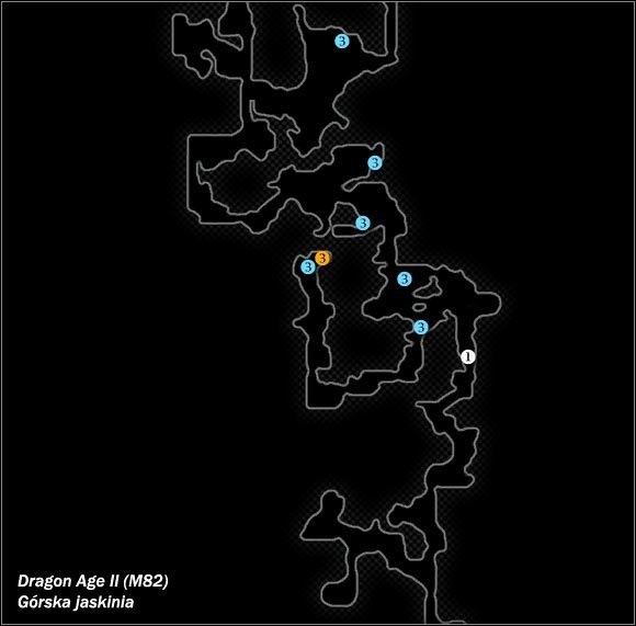 Typ lokacji: zamknięta - M82; M83- Górska jaskinia i Antivański obóz | Mapy świata w Dragon Age II - Dragon Age II - poradnik do gry