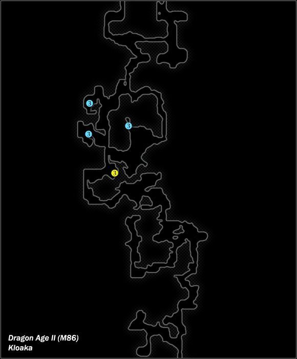 Typ lokacji: zamknięta - M86; M87- Kloaka i Sala templariuszy | Mapy świata w Dragon Age II - Dragon Age II - poradnik do gry