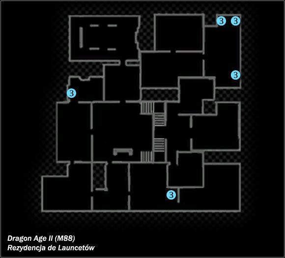 Typ lokacji: zamknięta - M88; M89- Rezydencja de Launcetów i Przejście w kanałach | Mapy świata - Dragon Age II - poradnik do gry