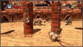 Wskocz na górę i użyj mocy na kołowrocie środkowego filara [1] - Prolog | Tryb fabularny | LEGO Star Wars III The Clone Wars - LEGO Star Wars III: The Clone Wars - poradnik do gry