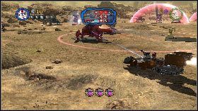 Po jego uszkodzeniu i opuszczeniu przez kierowcę pojazdu, przejmij go [1] - Hrabia Dooku (1) | Tryb fabularny | LEGO Star Wars III The Clone Wars - LEGO Star Wars III: The Clone Wars - poradnik do gry