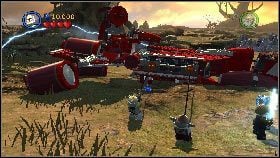 Użyj mocy Jedi, aby wydostać spod zniszczonego pojazdu z prawej Dowódcę Bly [1] - Hrabia Dooku (3) | Tryb fabularny | LEGO Star Wars III The Clone Wars - LEGO Star Wars III: The Clone Wars - poradnik do gry