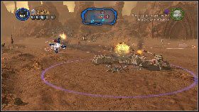 Na przejmowanych terenach możesz stawiać własne obiekty - Hrabia Dooku (4) | Tryb fabularny | LEGO Star Wars III The Clone Wars - LEGO Star Wars III: The Clone Wars - poradnik do gry