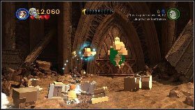 Wejdź na szczyt którymś ze szturmowców i użyj jego haka na pomarańczowym ramieniu [1] - Hrabia Dooku (5) | Tryb fabularny | LEGO Star Wars III The Clone Wars - LEGO Star Wars III: The Clone Wars - poradnik do gry