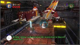 Następnie skorzystaj z mocy, aby przenieść R2-D2 na platformę [1], wjedź nim na przycisk z lewej i aktywuj panel - Generał Grievous (3) | Tryb fabularny | LEGO Star Wars III The Clone Wars - LEGO Star Wars III: The Clone Wars - poradnik do gry