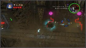 Teraz przełącz się na R2-D2 i użyj dwóch paneli przy drzwiach [1], aby ułożyć odpowiedni wzór - Generał Grievous (4) | Tryb fabularny | LEGO Star Wars III The Clone Wars - LEGO Star Wars III: The Clone Wars - poradnik do gry