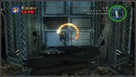 Opuść pojazd i podejdź do ściany na górze ekranu [1] - Generał Grievous (7) | Tryb fabularny | LEGO Star Wars III The Clone Wars - LEGO Star Wars III: The Clone Wars - poradnik do gry