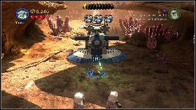 Po wkroczeniu do kolejnej lokacji zeskocz na dół i użyj bazooki, aby zniszczyć dwa elementy czołgu znajdujące się po obydwu stronach kadłuba [1] - Asajj Ventress (2) | Tryb fabularny | LEGO Star Wars III The Clone Wars - LEGO Star Wars III: The Clone Wars - poradnik do gry