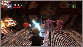 Po jego zniszczeniu zbuduj z pozostałości panel [1] i rusz dźwignią - Asajj Ventress (3) | Tryb fabularny | LEGO Star Wars III The Clone Wars - LEGO Star Wars III: The Clone Wars - poradnik do gry