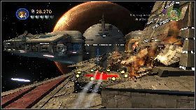 Przy jego pomocy zniszcz trzy kolejne działa na następnym statku wroga [1] - Asajj Ventress (4) | Tryb fabularny | LEGO Star Wars III The Clone Wars - LEGO Star Wars III: The Clone Wars - poradnik do gry