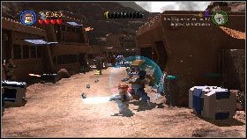 Po uczynieniu tego zbuduj działo i zniszcz nim kamienną ścianę przed tobą [1] oraz odeprzyj atak nieprzyjaciół - Asajj Ventress (5) | Tryb fabularny | LEGO Star Wars III The Clone Wars - LEGO Star Wars III: The Clone Wars - poradnik do gry