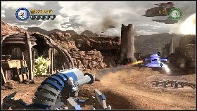 Po uczynieniu tego zza muru wyjedzie na ciebie czołg - Asajj Ventress (5) | Tryb fabularny | LEGO Star Wars III The Clone Wars - LEGO Star Wars III: The Clone Wars - poradnik do gry