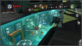 Dostaniesz się w ten sposób pod pokład [1], gdzie ukryto kosztujący 125,000 klocek [2] - Statek Republiki (1) | Czerwone i złote klocki - LEGO Star Wars III: The Clone Wars - poradnik do gry