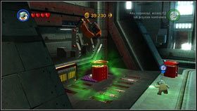 Wybierz posługującą się mocą postać i udaj się do hangaru z małymi pojazdami [M1 - Statek Republiki (1) | Czerwone i złote klocki - LEGO Star Wars III: The Clone Wars - poradnik do gry