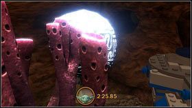 Postać Yody znajdziesz na północnym krańcu kanionu [1] - Misje łowców nagród (1) | Etapy specjalne | LEGO Star Wars III The Clone Wars - LEGO Star Wars III: The Clone Wars - poradnik do gry